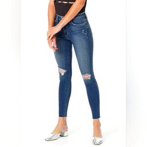 Anthropologie Joe's Jeans High Rise Skinny Distressed Ankle Stretch Jeans 32